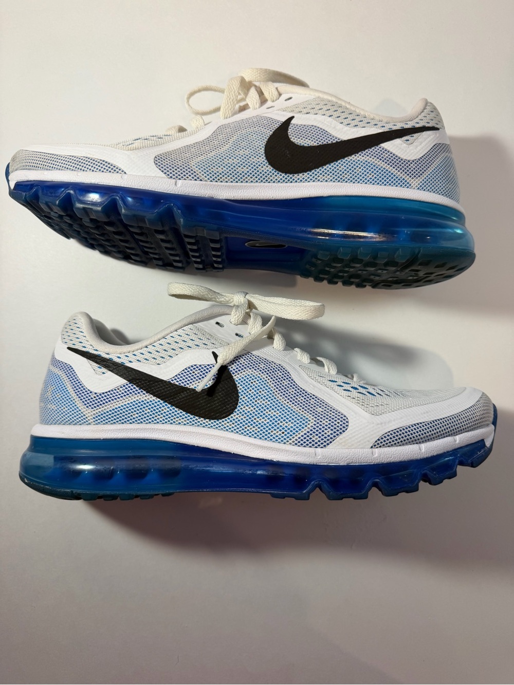 Nike Air Max Men Running Shoes White/Photo Blue/Hyper Cobalt/Black 621077-104